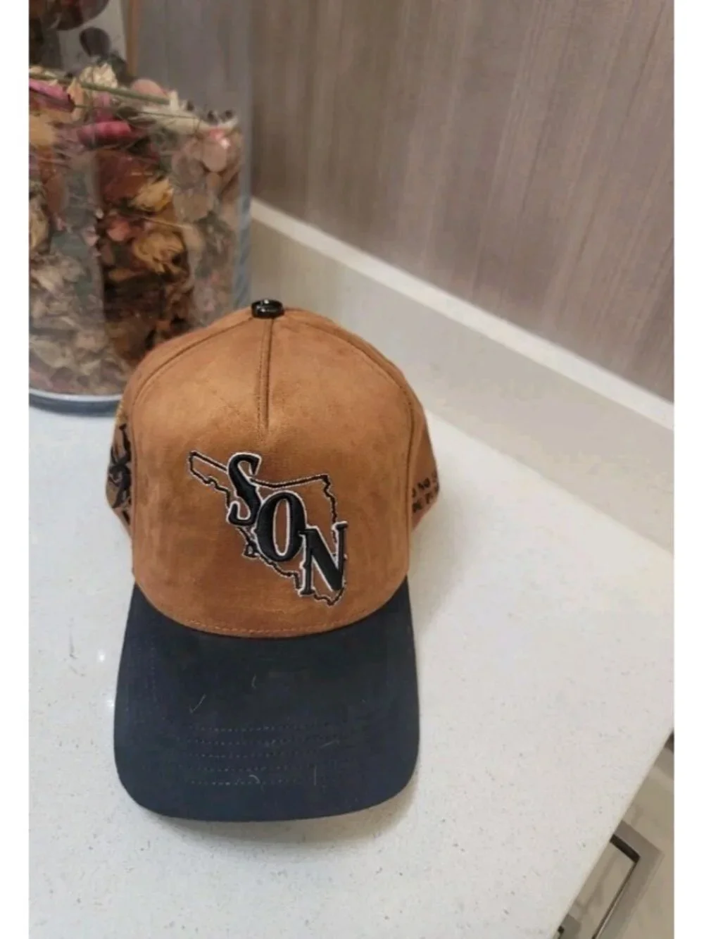 Sonora Mexico Snapback Hat Embroidered Cap Silk Head New Brown/Black